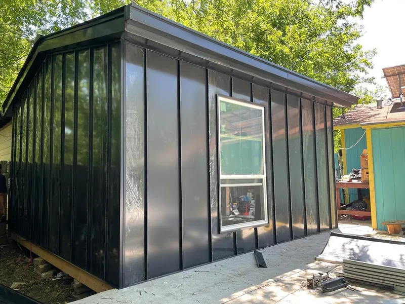 Black standing seam metal wall panels for Roof Inspection in Northridge